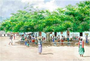 painting: Ceiba tree